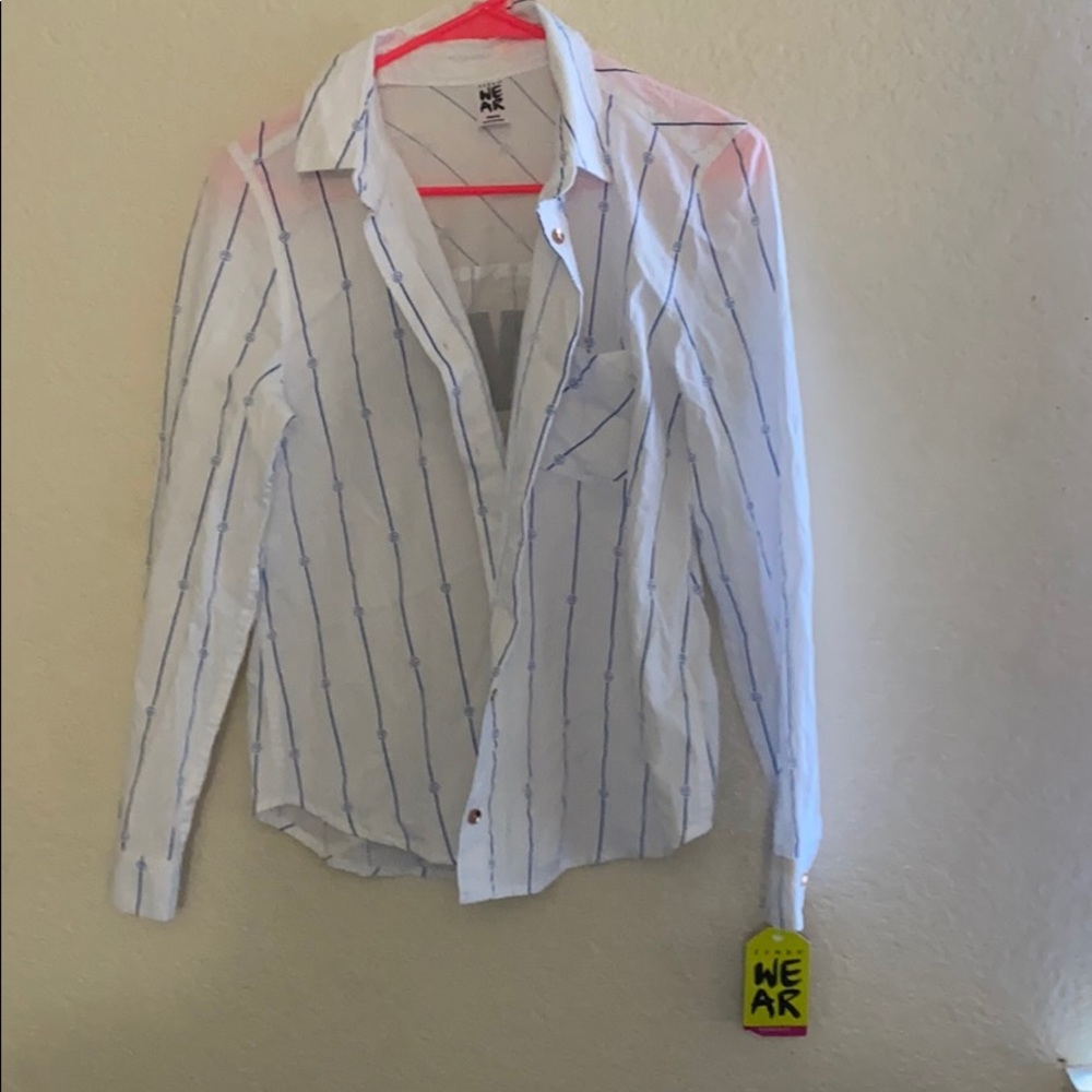 Zumba varsity button up